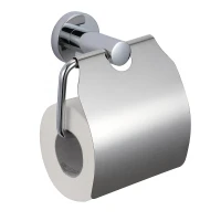 Держатель туалетной бумаги Savol S-008751 с крышкой цвет Хром