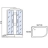 Душевая кабина Мономах 100x80x24 МЗ L 10000005821 без гидромассажа