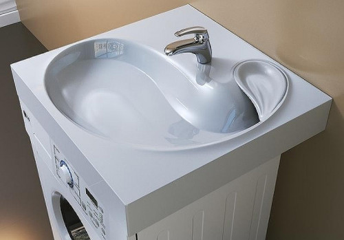 Раковина Jorno Madera 60 4627173210348 на стиральную машину Белая