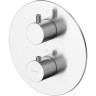 Смеситель для ванны Whitecross Y brushed nickel YSET10TOPNIB с термостатом Брашированный никель латунь встраиваемый