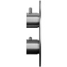 Смеситель для ванны Whitecross Y brushed nickel YSET10TOPNIB с термостатом Брашированный никель латунь встраиваемый