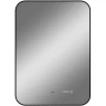 Зеркало Reflexion Black View 500х700 RF4001BV с подсветкой Черное с бесконтактным выключателем, диммером и часами