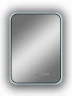 Зеркало Reflexion Black View 500х700 RF4001BV с подсветкой Черное с бесконтактным выключателем, диммером и часами