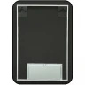 Зеркало Reflexion Black View 500х700 RF4001BV с подсветкой Черное с бесконтактным выключателем, диммером и часами