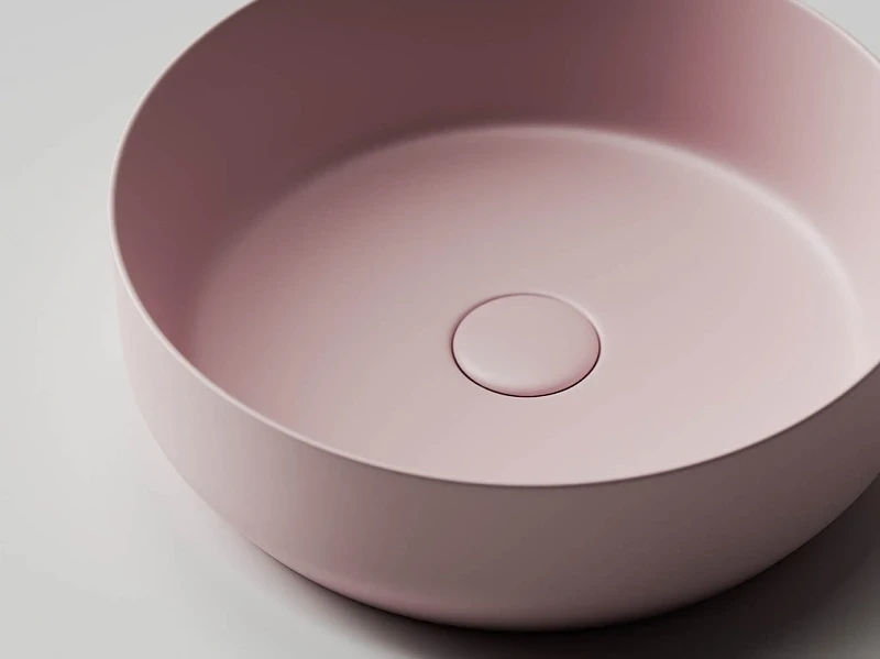 Раковина-чаша Ceramicanova Element 39 CN6022MP Розовая матовая фарфор накладная