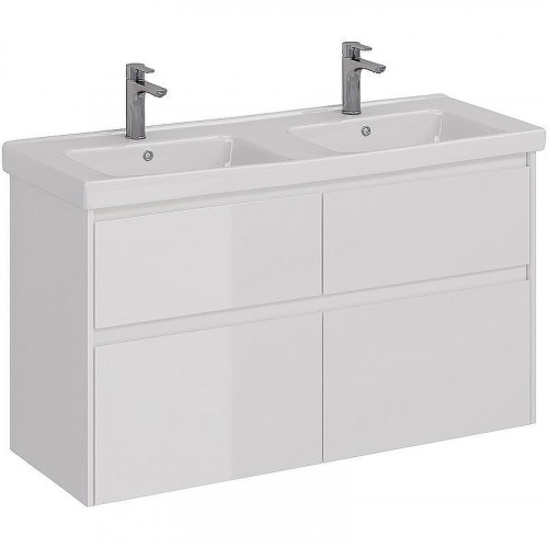 Тумба под раковину Lemark Combi 125 LM03C125T подвесная Белый глянец