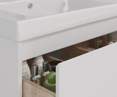 Тумба под раковину Lemark Combi 125 LM03C125T подвесная Белый глянец