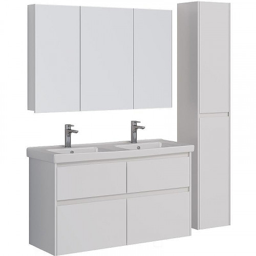 Тумба под раковину Lemark Combi 125 LM03C125T подвесная Белый глянец