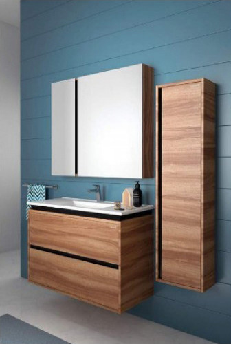 Шкаф пенал Creavit Verti 35 VE2131.01.VV подвесной Орех МДФ / ЛДСП