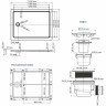 Акриловый поддон для душа WasserKRAFT Amper 120х90 29T07U Белый глянец