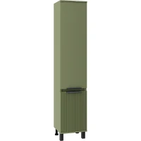 Шкаф пенал Brevita Enfida 35 R ENF-05035-0801R Зеленый матовый МДФ / ЛДСП