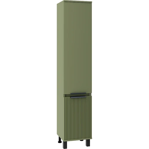Шкаф пенал Brevita Enfida 35 R ENF-05035-0801R Зеленый матовый МДФ / ЛДСП
