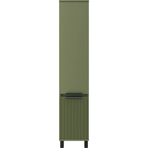 Шкаф пенал Brevita Enfida 35 R ENF-05035-0801R Зеленый матовый МДФ / ЛДСП