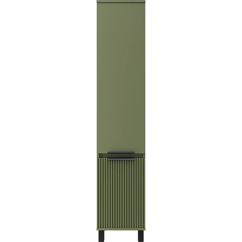 Шкаф пенал Brevita Enfida 35 R ENF-05035-0801R Зеленый матовый МДФ / ЛДСП