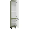 Шкаф пенал Brevita Enfida 35 R ENF-05035-0801R Зеленый матовый МДФ / ЛДСП