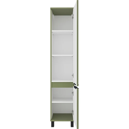 Шкаф пенал Brevita Enfida 35 R ENF-05035-0801R Зеленый матовый МДФ / ЛДСП