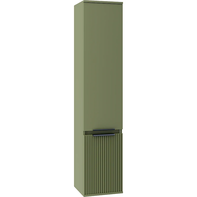 Шкаф пенал Brevita Enfida 35 R ENF-05035-0801R Зеленый матовый МДФ / ЛДСП