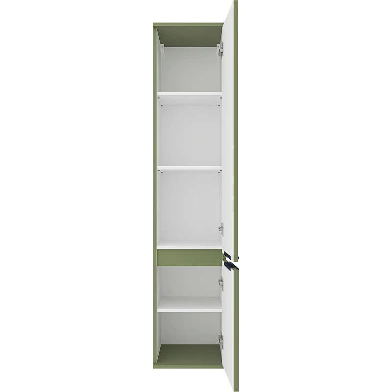 Шкаф пенал Brevita Enfida 35 R ENF-05035-0801R Зеленый матовый МДФ / ЛДСП