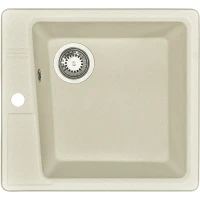 Кухонная мойка Aquaton Парма 47 1A713032PM240 Жемчуг искусственный камень (литьевой мрамор) встраиваемый