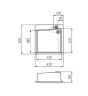 Кухонная мойка Aquaton Парма 47 1A713032PM240 Жемчуг искусственный камень (литьевой мрамор) встраиваемый
