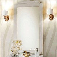 Зеркало Cezares Lorenzo 65 LOR70/03.03 Bianco Patinato МДФ / ЛДСП, стекло