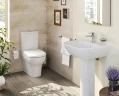 Унитаз компакт Vitra Zentrum 9012B003-7202 с бачком и сиденьем Микролифт фарфор напольный