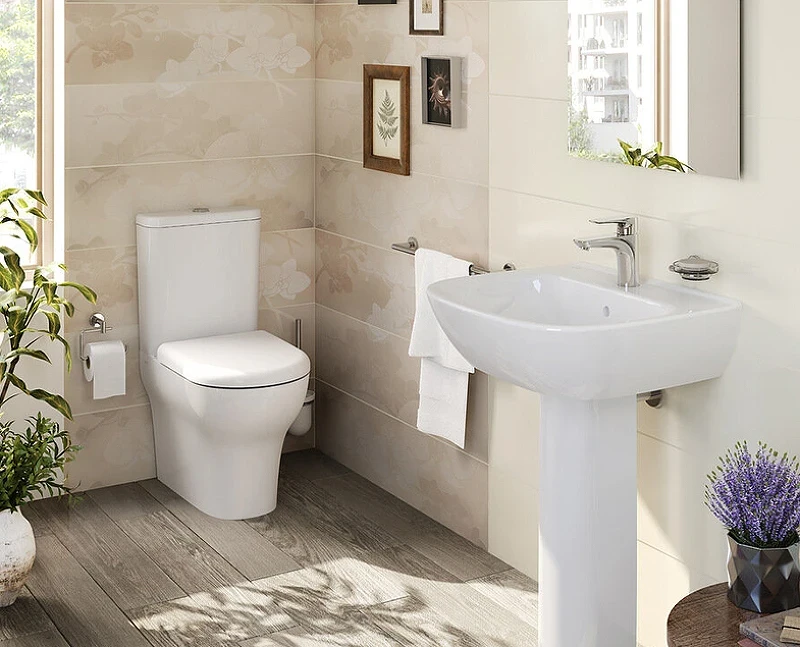 Унитаз компакт Vitra Zentrum 9012B003-7202 с бачком и сиденьем Микролифт фарфор напольный