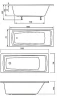Акриловая ванна Ravak Domino Plus Set 160x70 70508041 без гидромассажа