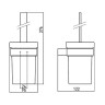 Ершик для унитаза Emco Loft 0515 001 00 Хром