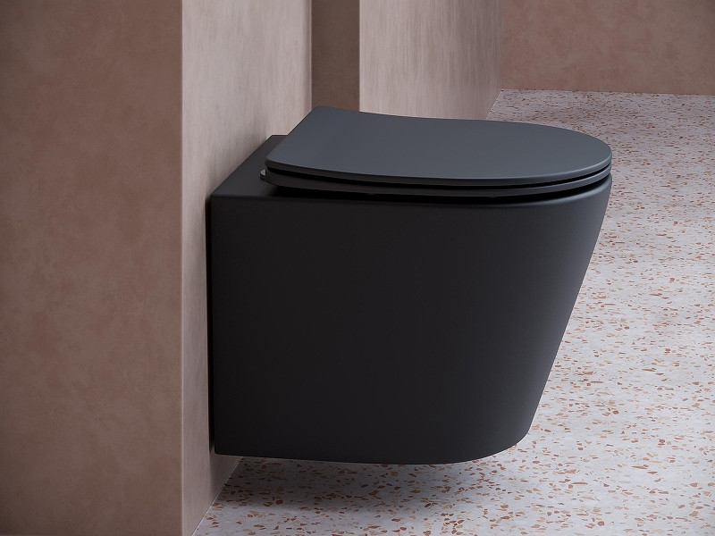 Унитаз с инсталляцией DIWO Ceramicanova Balearica Rimless CN6000MB + DIWO 4501 с сиденьем Микролифт с клавишей смыва цвет Глянцевый белый