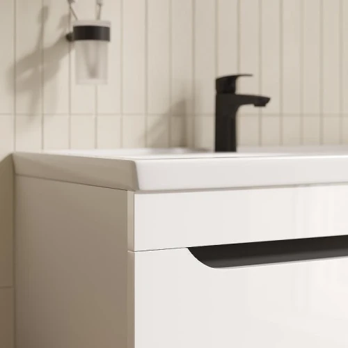 Тумба с раковиной Iddis Ray 80 RAY80W0i95K подвесная цвет Белый