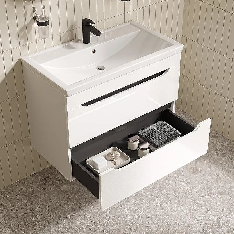 Тумба с раковиной Iddis Ray 80 RAY80W0i95K подвесная цвет Белый