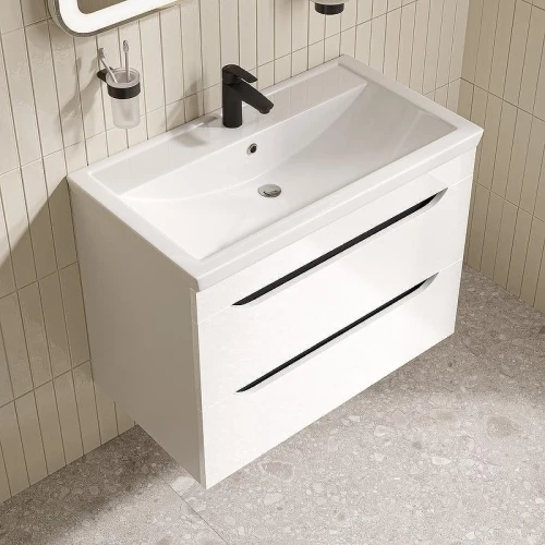 Тумба с раковиной Iddis Ray 80 RAY80W0i95K подвесная цвет Белый