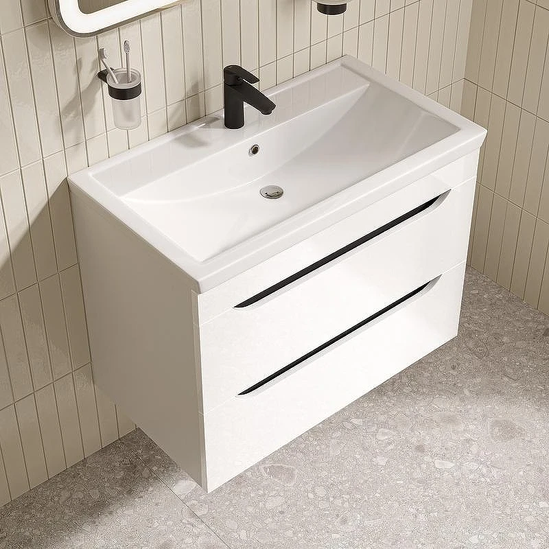 Тумба с раковиной Iddis Ray 80 RAY80W0i95K подвесная цвет Белый