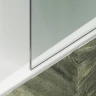 Шторка на ванну Maybah Glass MGV-65-6ш 900x1400 в широком профиле Черный стекло прозрачное