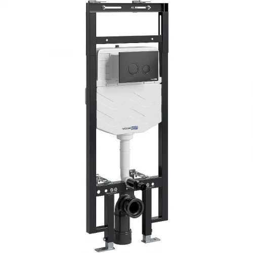 Инсталляция WasserKRAFT Dinkel 58TLT.010.ME.MB01 для унитаза с Черной матовой клавишей смыва