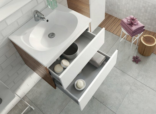 Тумба под раковину Ravak SD Rosa II 60 X000000924 подвесная Белая МДФ / ЛДСП