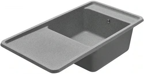 Кухонная мойка Aquaton Беллис 97 1A725132BS230 Серая искусственный камень (литьевой мрамор) встраиваемый