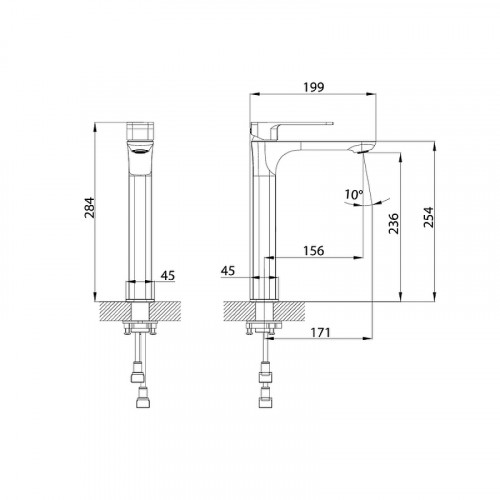 Смеситель для раковины Iddis Slide SLISB01i01 Хром