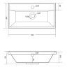 Раковина Madera Classica Slim 70 4627173210881 Белая