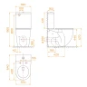 Унитаз компакт RGW SW-03 67420103-01 с бачком и сиденьем Микролифт фаянс напольный