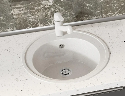 Кухонная мойка Azario Solo 50.5 CS00105233 цвет Белый крап