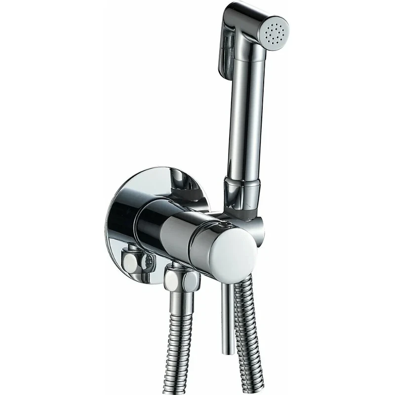 Гигиенический душ со смесителем Haiba HB5511 Хром латунь на стену