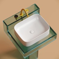 Раковина-чаша Ceramicanova Element 51 CN6052MW Белая матовая фарфор накладная