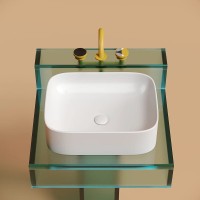 Раковина-чаша Ceramicanova Element 51 CN6052MW Белая матовая фарфор накладная