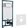 Комплект унитаза Ceramicanova Vogue CN4008T с сиденьем Микролифт и инсталляцией WeltWasser WW Marberg 507 10000005949+10000005953 с клавишей смыва Хром глянцевый