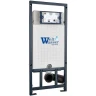Комплект унитаза Ceramicanova Vogue CN4008T с сиденьем Микролифт и инсталляцией WeltWasser WW Marberg 507 10000005949+10000005953 с клавишей смыва Хром глянцевый