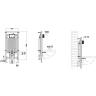 Комплект унитаза Ceramicanova Vogue CN4008T с сиденьем Микролифт и инсталляцией WeltWasser WW Marberg 507 10000005949+10000005953 с клавишей смыва Хром глянцевый