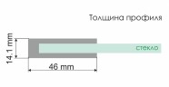 Душевая дверь WasserKRAFT Aller 120 L 10H05LBLACK профиль Хром стекло прозрачное