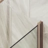 Шторка на ванну Maybah Glass MGV-615-2 600x1400 поворотная на монопетле Бронза стекло сатиновое